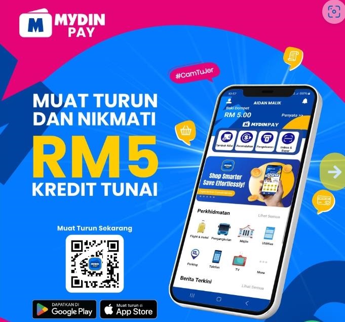 Mydin 推出 Mydin Pay 电子钱包提供 5% 现金返还