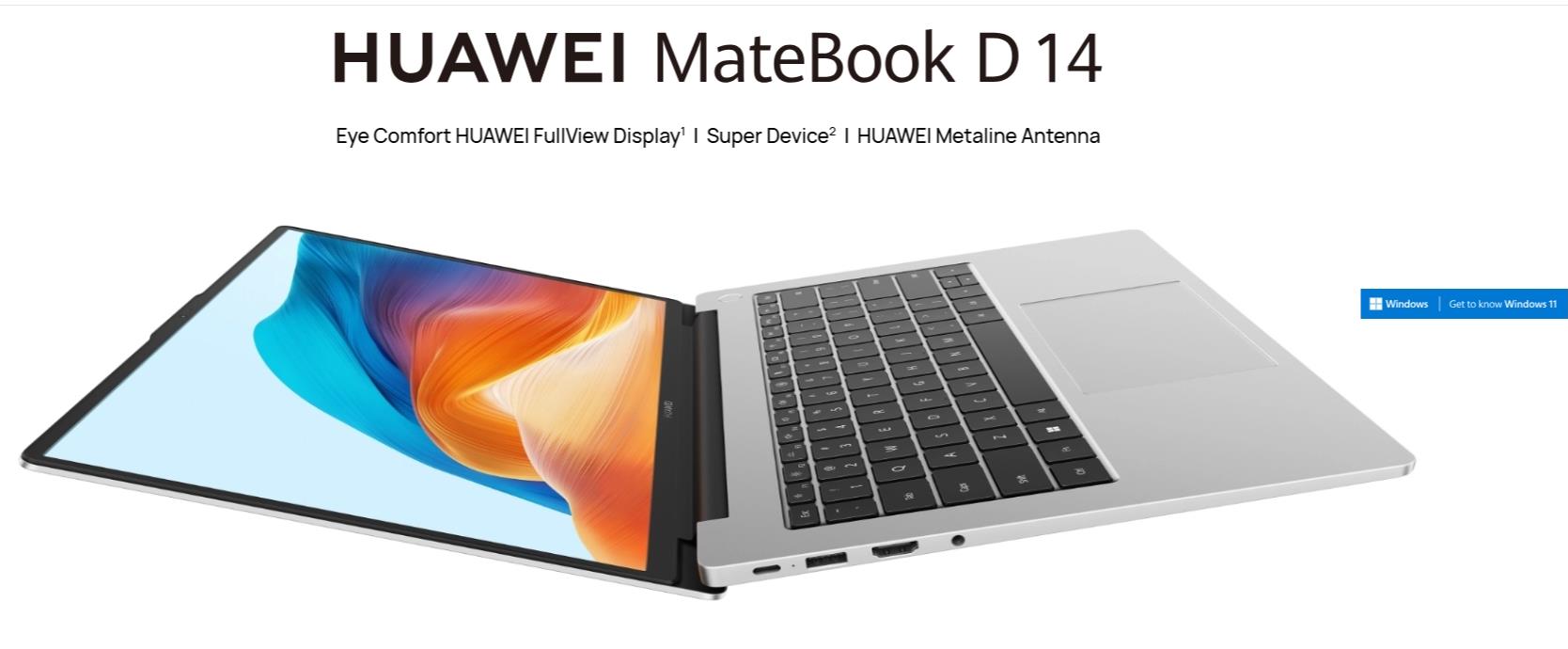 华为 MateBook D 14 笔记本更新将9月8日推出